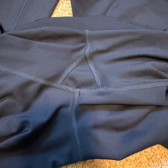 GIRLFRIEND COLLECTIVE Navy High Waist Yoga Flare Pants Sz S - Picture 7 of 8
